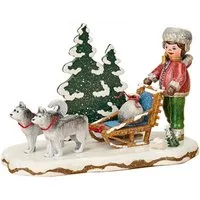 Hubrig Volkskunst GmbH Dekofigur Hubrig Volkskunst 'Winterkinder Durch den Winterwald - 10cm' 2026