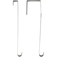 RIFFELMACHER & WEINBERGER Dekoobjekt Außentür Türhaken für Kränze 26cm - 2 Stück Silber