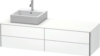 Duravit XSquare Konsolenwaschtischunterbau wandhängend Weiß Matt 1600x548x400 mm - XS4914L1818 XS4914L1818