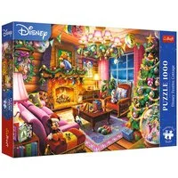 Trefl Puzzle Trefl, Disney Festliches Häuschen, 1000 Teile Premium Plus Puzzle, 1000 Puzzleteile