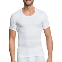 Schiesser Unterziehshirt Doppelpack Essentials Doppelripp (Spar-Pack, 2er-Pack) aus reiner Baumwolle