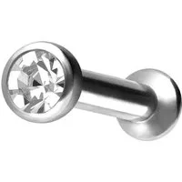 PIERCINGLINE Piercing-Set Chirurgenstahl Triple Piercing Mini Labret mit Innengewinde FLAT-DISC (Labrets, 1-tlg)