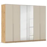 OTTO home Drehtürenschrank Kleiderschrank Schrank Garderobe AGORDO mit Dekor- oder Hochglanzfront (in zwei Griff-Farben, Breiten 91-405 cm) durchdachte Innenausstattung, in 8 Breiten und 2 Höhen MADE IN GERMANY