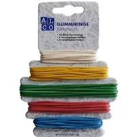 ALCO Gummibänder Gummiringe Naturkautschuk sortiert 75 Stück