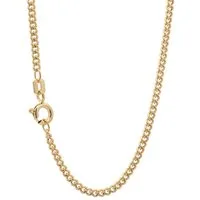 HOPLO Goldkette Goldkette Panzerkette hohl Halskette 2,1mm 42cm 333-8 Karat Gold