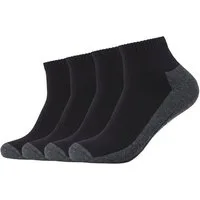 Camano Kurzsocken function (4 Paar) mit entlastender Halbplüschsohle