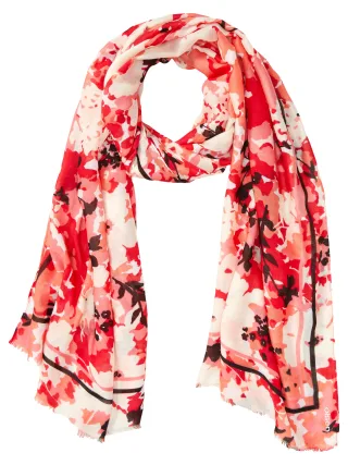 Olsen - Scarf Woven bright coral - Gr. - 00