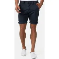 Indicode Chinoshorts Herren Estrada Chino Shorts Herrenshorts mit 4 Taschen und Stoffpatch am Bund