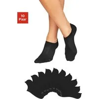 Bench. Sneakersocken Damen Füßlinge, Rutschfest Silikon, Atmungsaktive Kurzsocken (Packung, 10-Paar, No Show) mit Pikeestruktur für Loafer und Sneaker Schuhe