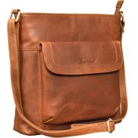 Benthill Umhängetasche Damen Echt Leder Shopper Ledertasche Handtasche Vintage Schulterbeutel, Schultergurt / Umhängegurt Reißverschlussfach