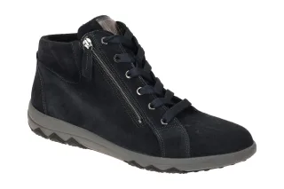 Waldl?ufer 961801 H-TERESA Damen Mid Cut Sneaker Blau - Deepblue/Schiefer