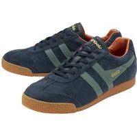 Gola Harrier Suede-Leder navyblau/sage/moody orange Herren Sneaker