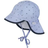 Sterntaler® Schirmmütze Schirmmütze mit Nackenschutz Anker (1-St) Kindermütze Baumwollmischgewebe mit Anker-Motiven