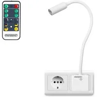 monzana Schreibtischlampe, Wandlicht Svetloba mit Fernbedienung, LED Steckerlampe 46,5cm Steckdosenlampe Steckerleuchte 5000K