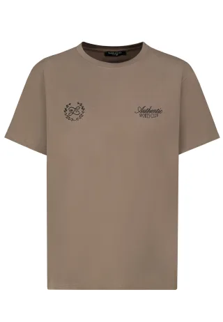 Authentic Style - SEFLQSBULVNoaXJ0IFByaW50IA== ashed brown - Gr. - L
