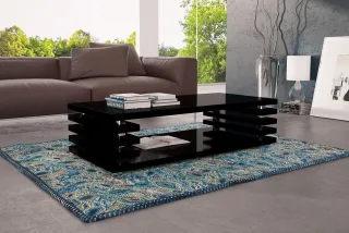 OUTLET Couchtisch ANDREA XL 120x60 cm Hochglanz Schwarz