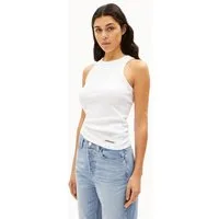 Armedangels Shirttop KANITAA Ripp-Top aus Bio-Baumwoll Mix (Fitted) Rundhalsausschnitt
