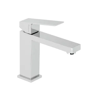 Herzbach neo castell Waschtischarmatur m-size 140 mit Ablauf, Chrom, 12.203100.1.01 12.203100.1.01