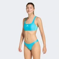 adidas Performance Bustier-Bikini 3-STREIFEN BIKINI V-FÖRMIGER RÜCKENAUSSCHNITT