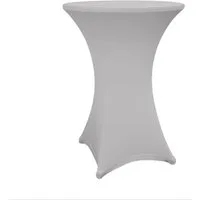 Lumaland Stehtischhusse Stehtisch Husse Tischbezug Bistrotisch Deko Sektempfang, 70 x 110 cm weiß, grau, schwarz, Maschinenwäsche pflegeleicht