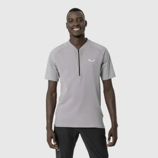 SALEWA - Pedroc Pro Dry'Ton Half Zip T-Shirt Herren - Grau (Gr.XS/S)