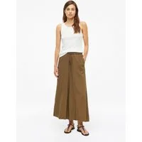 s.Oliver 7/8-Hose Hose Wide-Leg-Hose aus gecrêptem Viskosemix