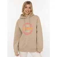 Zwillingsherz Hoodie "Good Vibes" gestickter Schriftzug, Kapuze, Langarm, Kängurutasche, Kordelzug