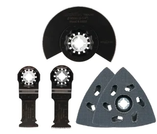Makita Multifunktionswerkzeug Schreiner-Set, 5-teilig - TMA045 - TMA047 - TMA053 - 2x TMA078 - B-675 - B-67511