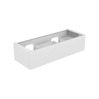 Keuco Edition 11 Waschtischunterschrank 31267370100 140 x 35 x 53,5 cm, mit LED-Beleuchtung, Strukturlack Trüffel