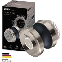 BEURER Elektrische Gesichtsreinigungsbürste FC 59 Dual, für ein gepflegtes Hautbild, Mit 3 Bürstenaufsätzen für jeden Hauttypen & 2 Geschwindigkeitsstufen