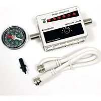 HB-DIGITAL Satfinder Satfinder mit LED und Signalton und Kompas, Einfach per Anschlusskabel zwischen LNB und Receiver geschaltet.