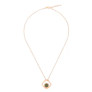 Orphelia 'Elzia' Damen-Kette mit Anhänger, 925er Sterlingsilber, Rosé, ZH-7372