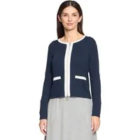 Betty Barclay Sweatjacke Damen mit Struktur Materialmix