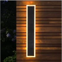 esotec LED Außen-Wandleuchte Solar Wandleuchte Smart Light, Fernbedienung CCT 580 LEDs außen 102652, 3 Lichtfarben einstellbar, automatisch EIN/AUS: ja, LED fest integriert, warmweiß, kaltweiß, tageslichtweiß, Fernbedienung, Solar, spritzwassergeschü
