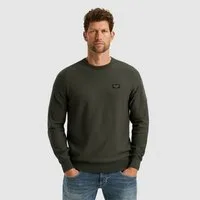 PME LEGEND Rundhalspullover American classic Buckley knit mit Logo Stickerei