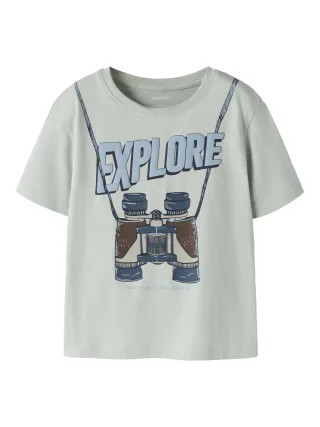 NAME IT - NMMHOLLI SS NREG TOP BOX Pale Aqua - Gr. - 104