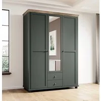 Home affaire Kleiderschrank Evora, Landhausschrank in 3 verschieden Größen, Türen mit Soft- Close Kleiderschrank mit Spiegel, aus FSC®-zertifiziertem Holzwerkstoff