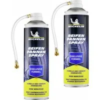 Michelin Reifendruckkontrollsystem 2 x 500 ml Reifenpannenspray Pannen Spray PKW bis 245 mm Reifen Dicht