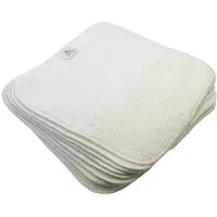 Blümchen Waschlappen Bambus Reinigungstücher BAMBOO 20x20 cm 10er-Set weiß