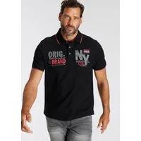 Man's World Poloshirt Kurzarm, mit stilvollem Print, Polokragen