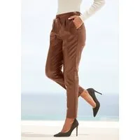 LASCANA Schlupfhose aus Lederimitat, bequeme Stoffhose, elegant-chic