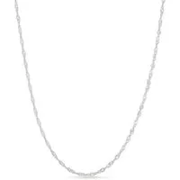 Einzelstück Silberkette Halskette Singapurkette 925 Sterling Silber minimalistisch Memory