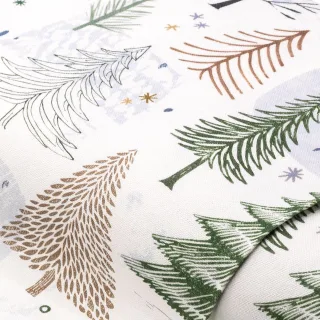 Baumwoll-Canvas Tannenbäume „Doreen“, offwhite-color
