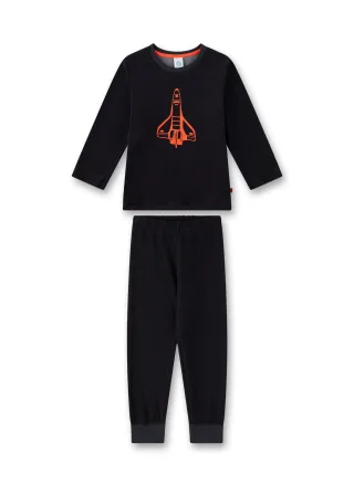 Sanetta - Pyjama long graphite blue - Gr. - 92