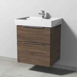 Sanipa 3way Waschtischunterbau zu Villeroy & Boch Collaro Waschtisch mit 2 Auszügen, Eiche-Arizona UM83480