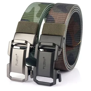 TUSHI 120cm Military Tactical Belt Tight Sturdy Nylon Heavy Duty Hard Self-buckle Belt for Outdoor Camping Hiking Advent
