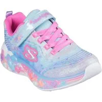 Skechers ETERNAL HEART LIGHTS Sneaker Blink,-Klettschuh mit Herz-Applikation, Größenschablone zum Download
