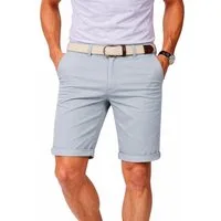 Geographical Norway Bermudas Chino Shorts kurze Hose Bermuda Knielang Stoff bequem mit Gürtel short