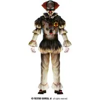 Fiestas Guirca Kostüm, Clown Horror Halloween Albtraum Party Kostüm Angst Maskerade Event