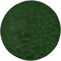 Euroshowers GmbH Badematte Memory Foam Bellarina Dunkelgrün Ø60 cm, Memory funktion, Rutschhemmende Beschichtung auf der Unterseite, 100% polyester, memory foam (stoppning), latex SBR, Rund, Memory funktion, Rutschhemmende Beschichtung auf der Unters